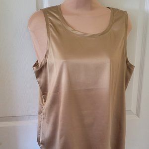 Chicos silk top , cocoa
